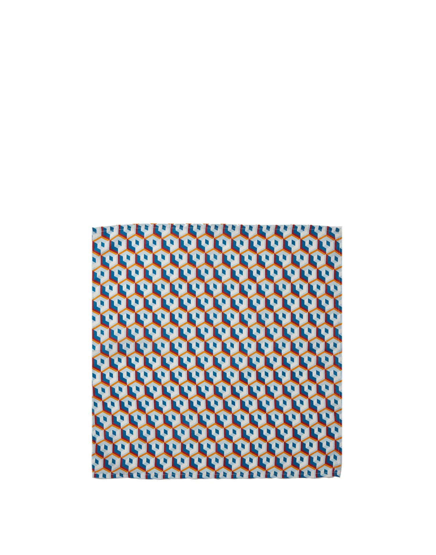 La DoubleJ Tovaglioli|Tessili<Large Napkins Set Of 2Cubi Blu in Linen