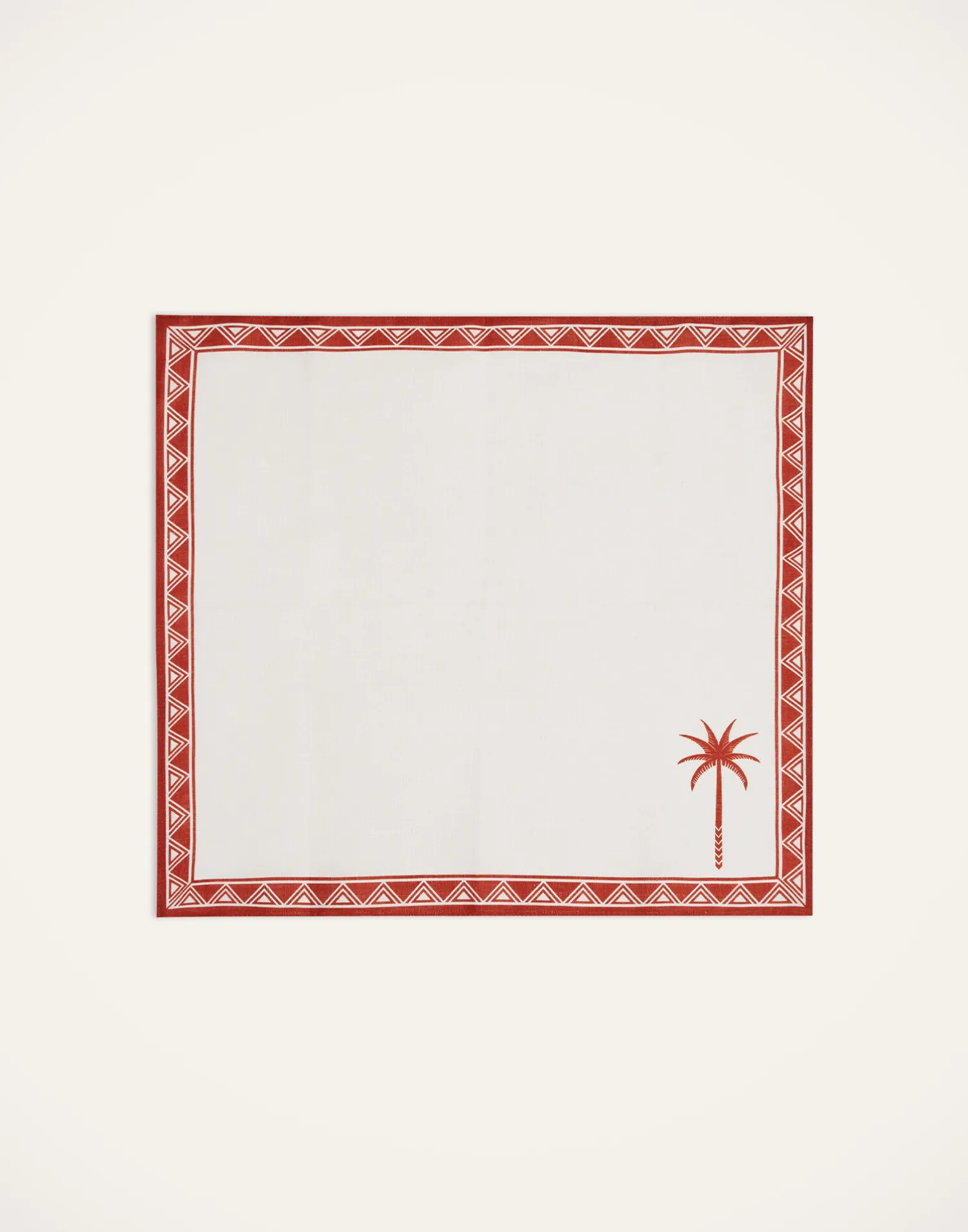 La DoubleJ Tessili<Large Napkins Set Of 2Date Palms Brick in Linen