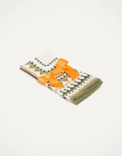 La DoubleJ Tessili<Large Napkins Set Of 2Doric Placée Light Green in Linen