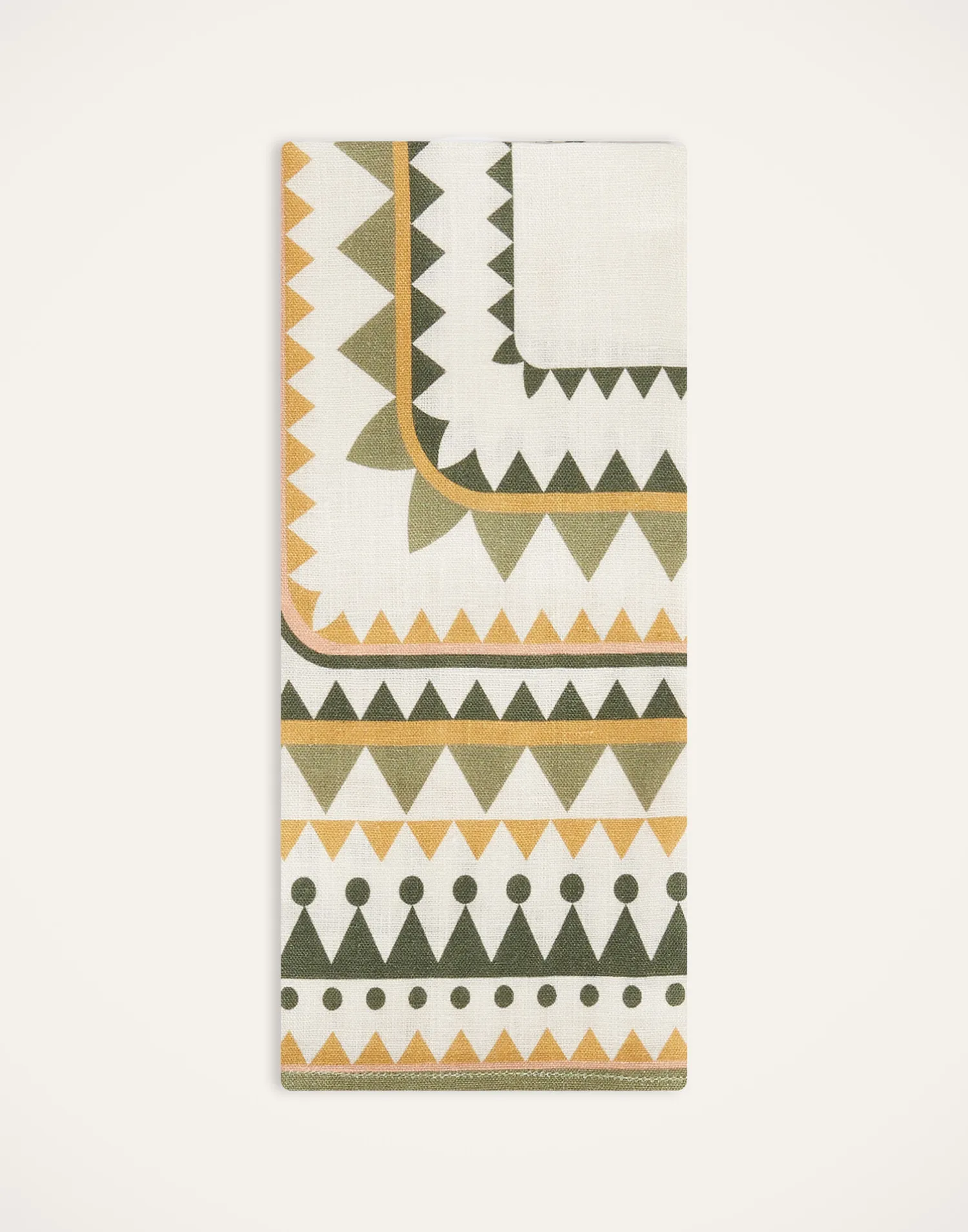 La DoubleJ Tessili<Large Napkins Set Of 2Doric Placée Light Green in Linen