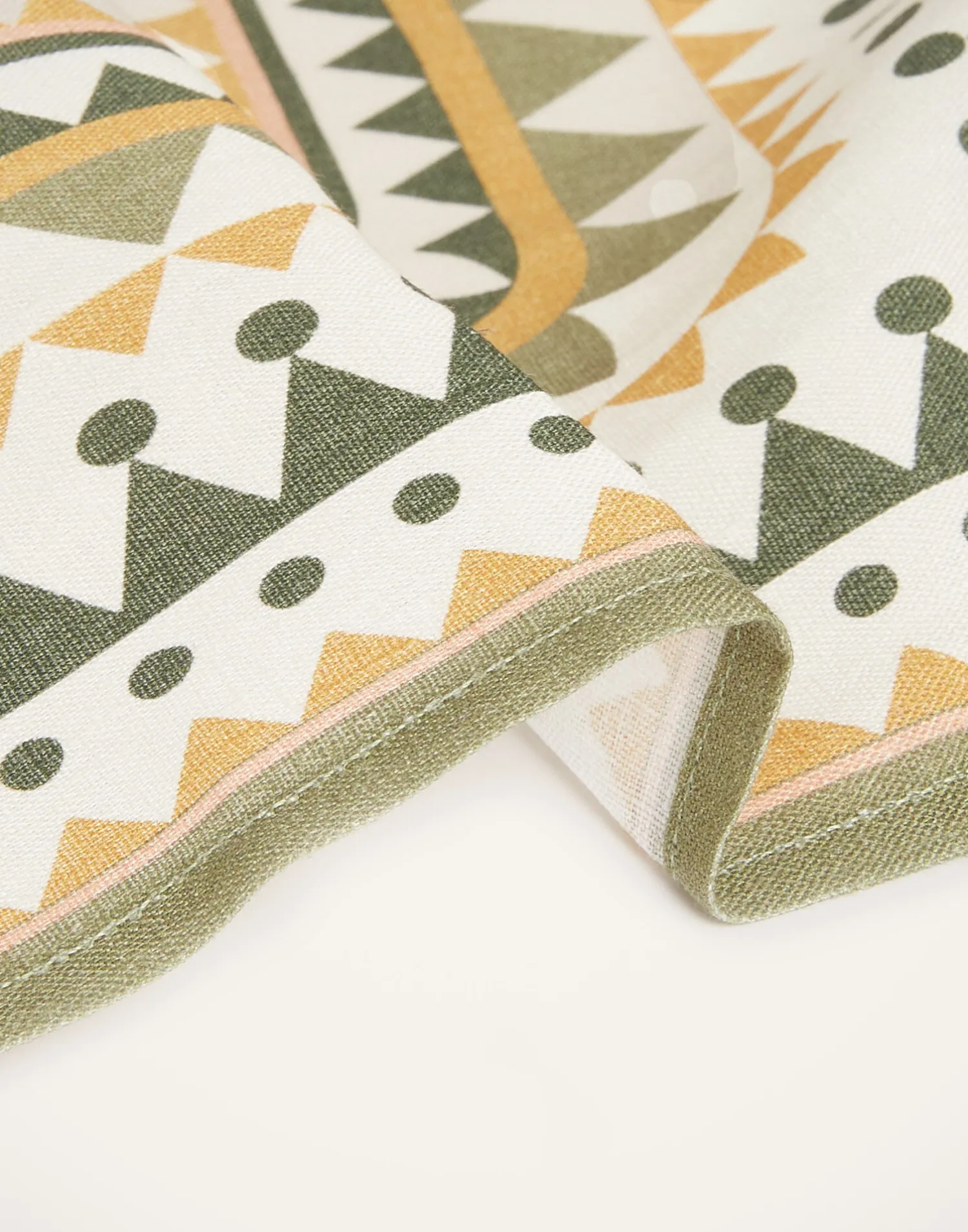La DoubleJ Tessili<Large Napkins Set Of 2Doric Placée Light Green in Linen