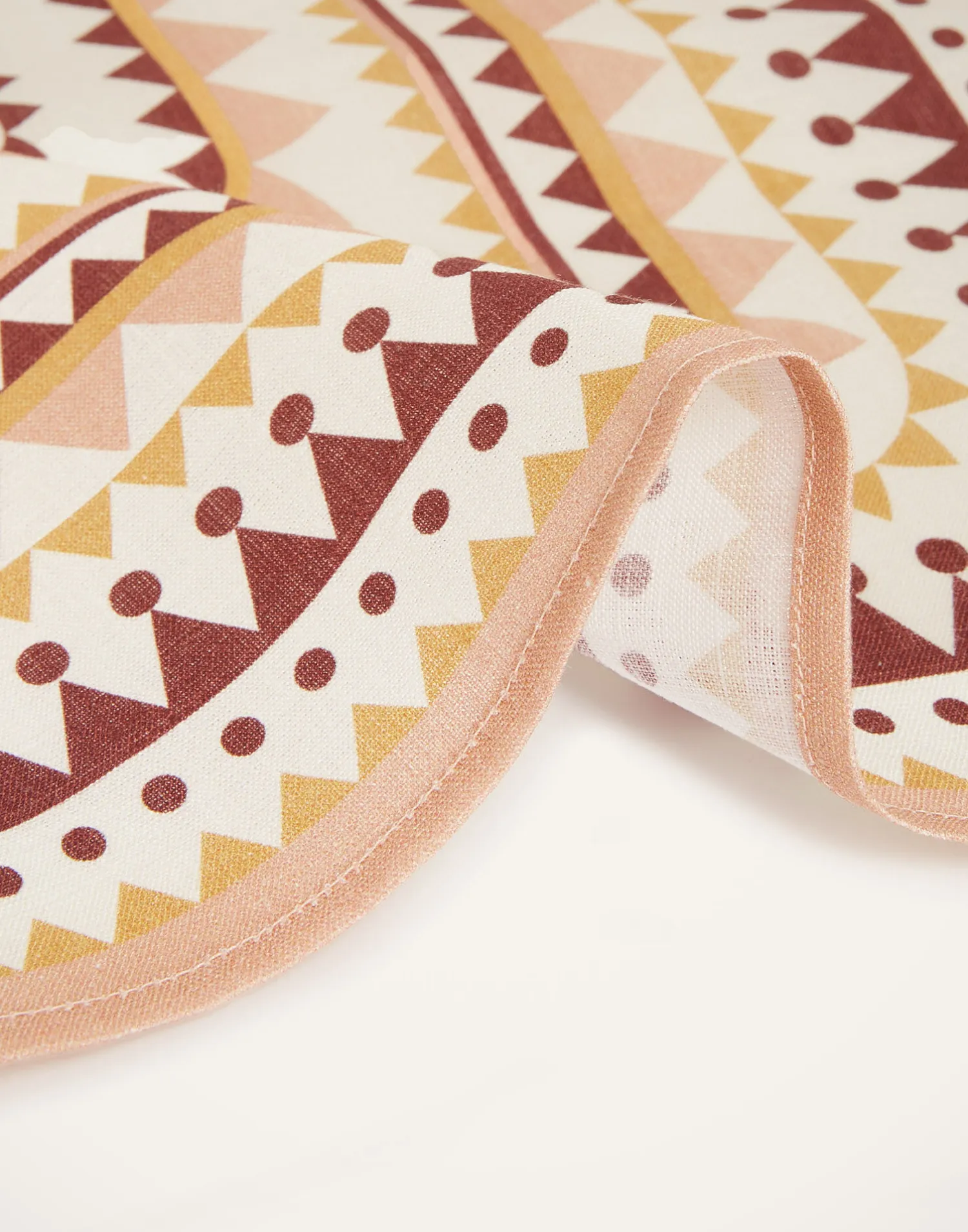 La DoubleJ Tessili<Large Napkins Set Of 2Doric Placée Pink in Linen