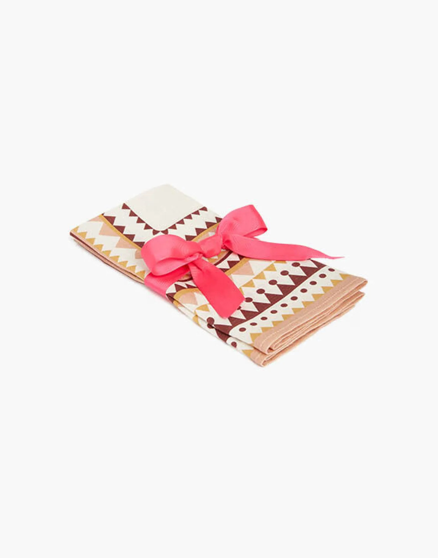 La DoubleJ Tessili<Large Napkins Set Of 2Doric Placée Pink in Linen