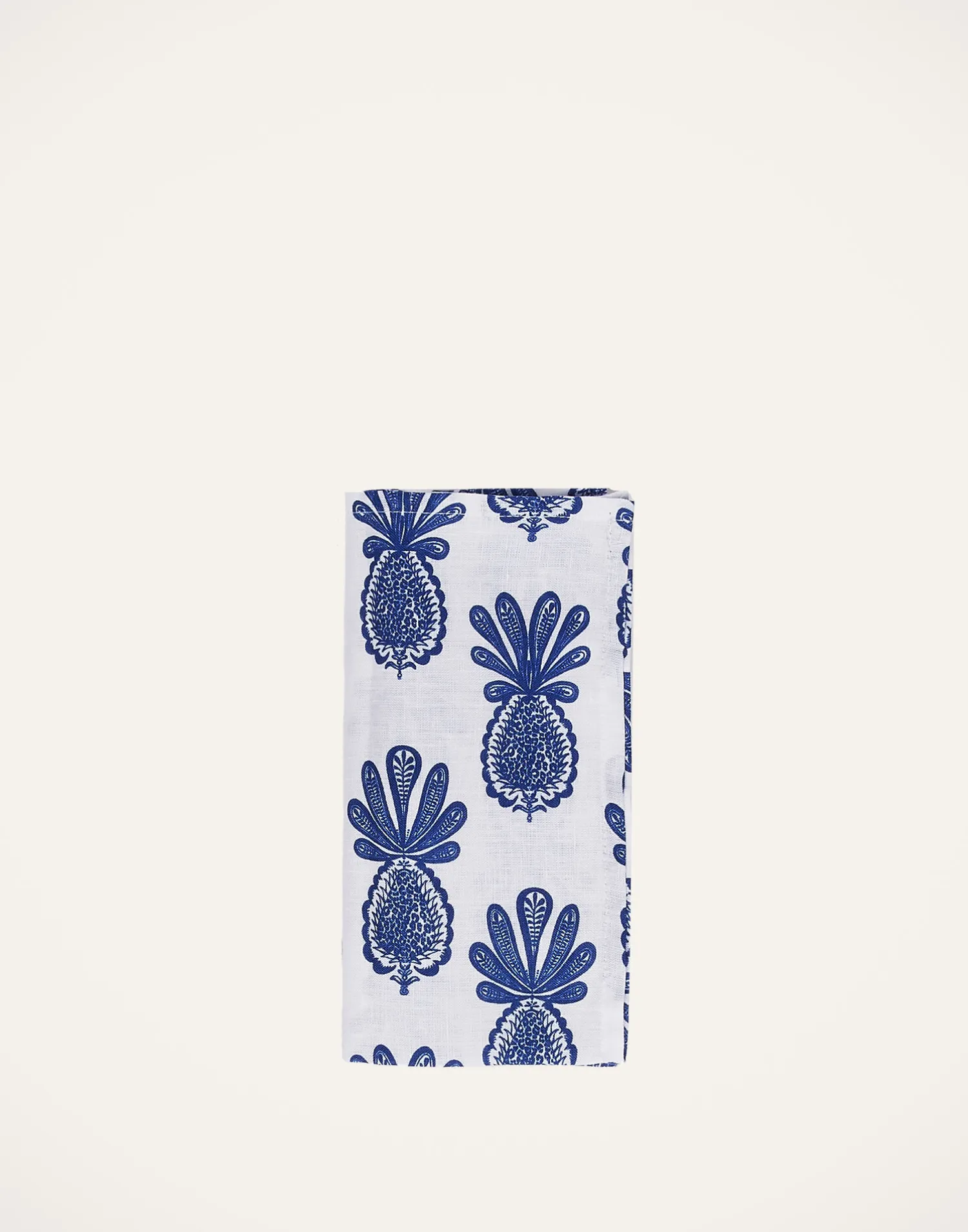 La DoubleJ Tovaglioli|Tessili<Large Napkins Set Of 2Pineapple Blu in Linen