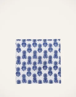 La DoubleJ Tovaglioli|Tessili<Large Napkins Set Of 2Pineapple Blu in Linen