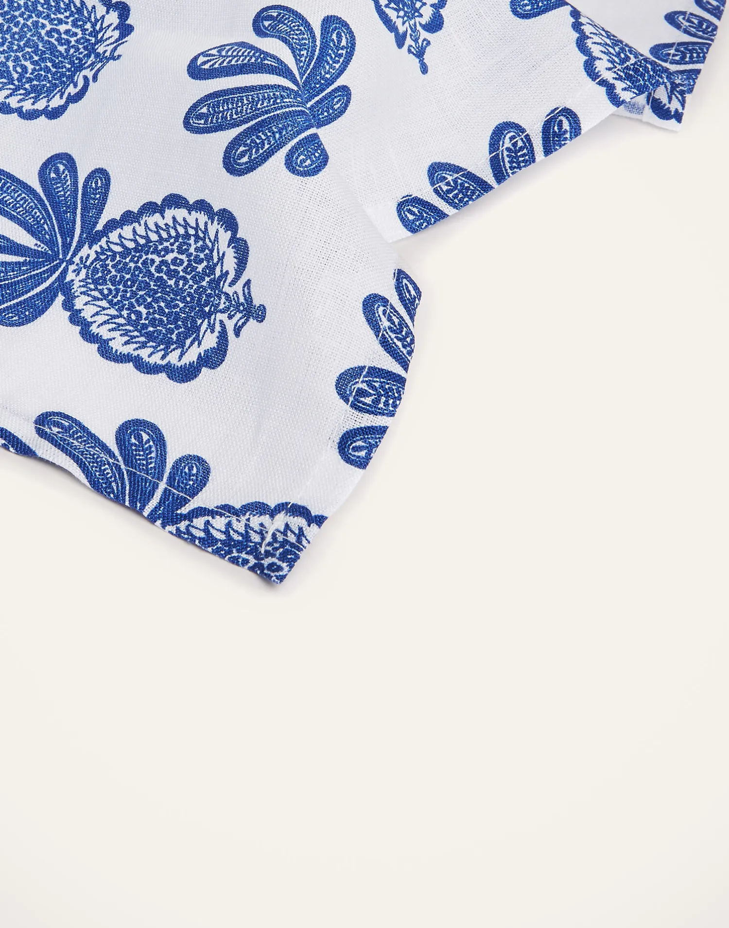 La DoubleJ Tovaglioli|Tessili<Large Napkins Set Of 2Pineapple Blu in Linen