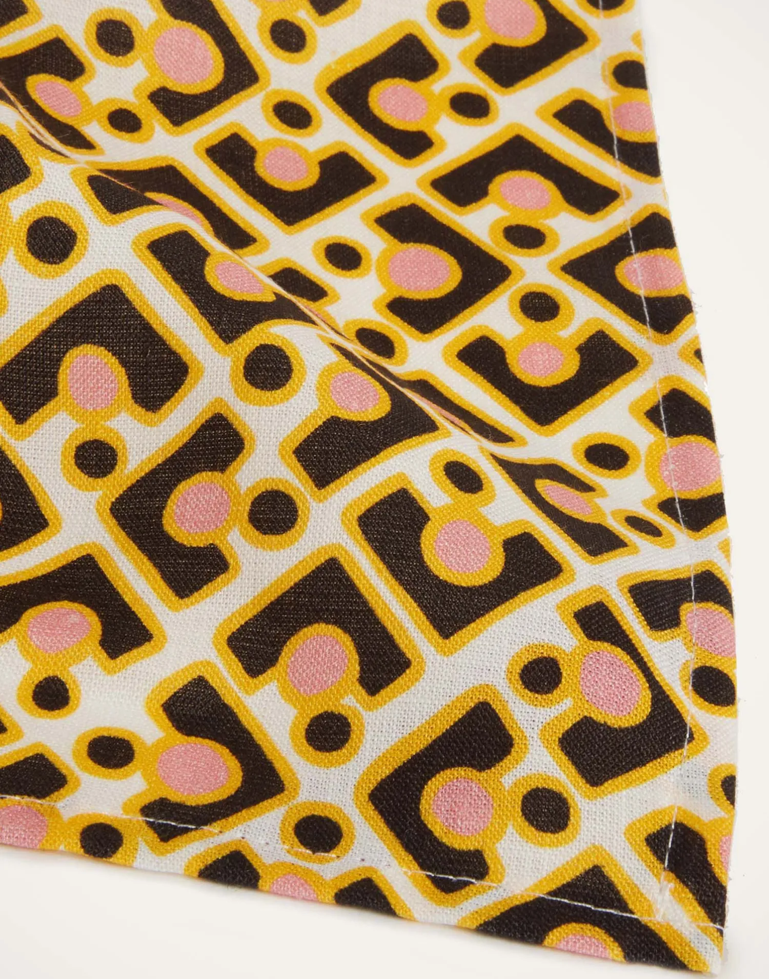 La DoubleJ Tovaglioli|Tessili<Large Napkins Set Of 2Puzzle Rosa in Linen