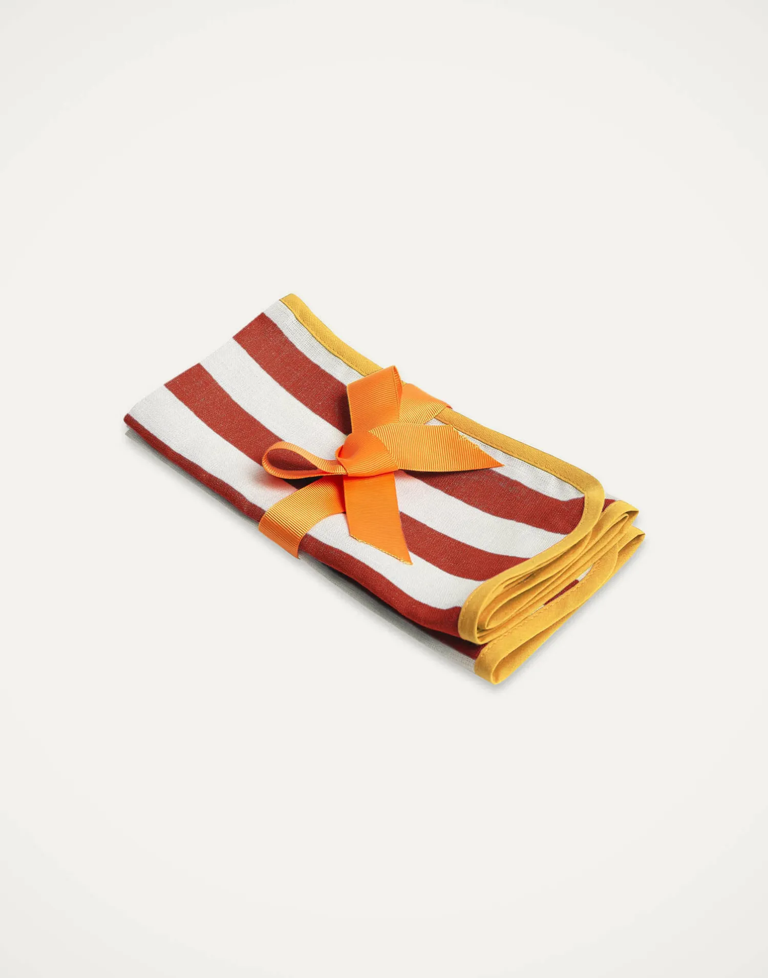 La DoubleJ Tessili<Large Napkins Set Of 2Riviera Brick in Linen