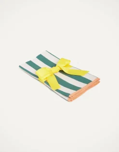 La DoubleJ Tessili<Large Napkins Set Of 2Riviera Green in Linen