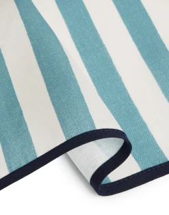 La DoubleJ Tessili<Large Napkins Set Of 2Riviera Sky Blue in Linen