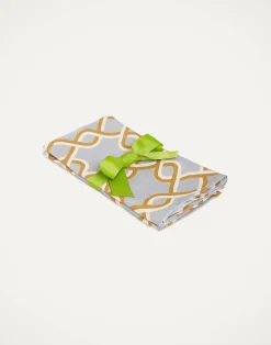 La DoubleJ Tessili<Large Napkins Set Of 2Tackle Turquoise in Linen