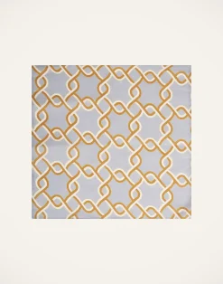 La DoubleJ Tessili<Large Napkins Set Of 2Tackle Turquoise in Linen