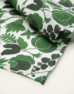 La DoubleJ Tovaglioli|Tessili<Large Napkins Set Of 2Wildbird Verde Small in Linen