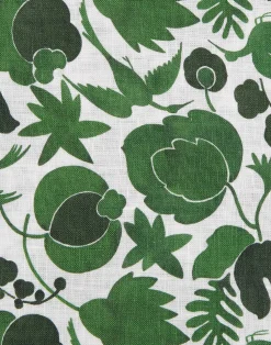 La DoubleJ Tovaglioli|Tessili<Large Napkins Set Of 2Wildbird Verde Small in Linen