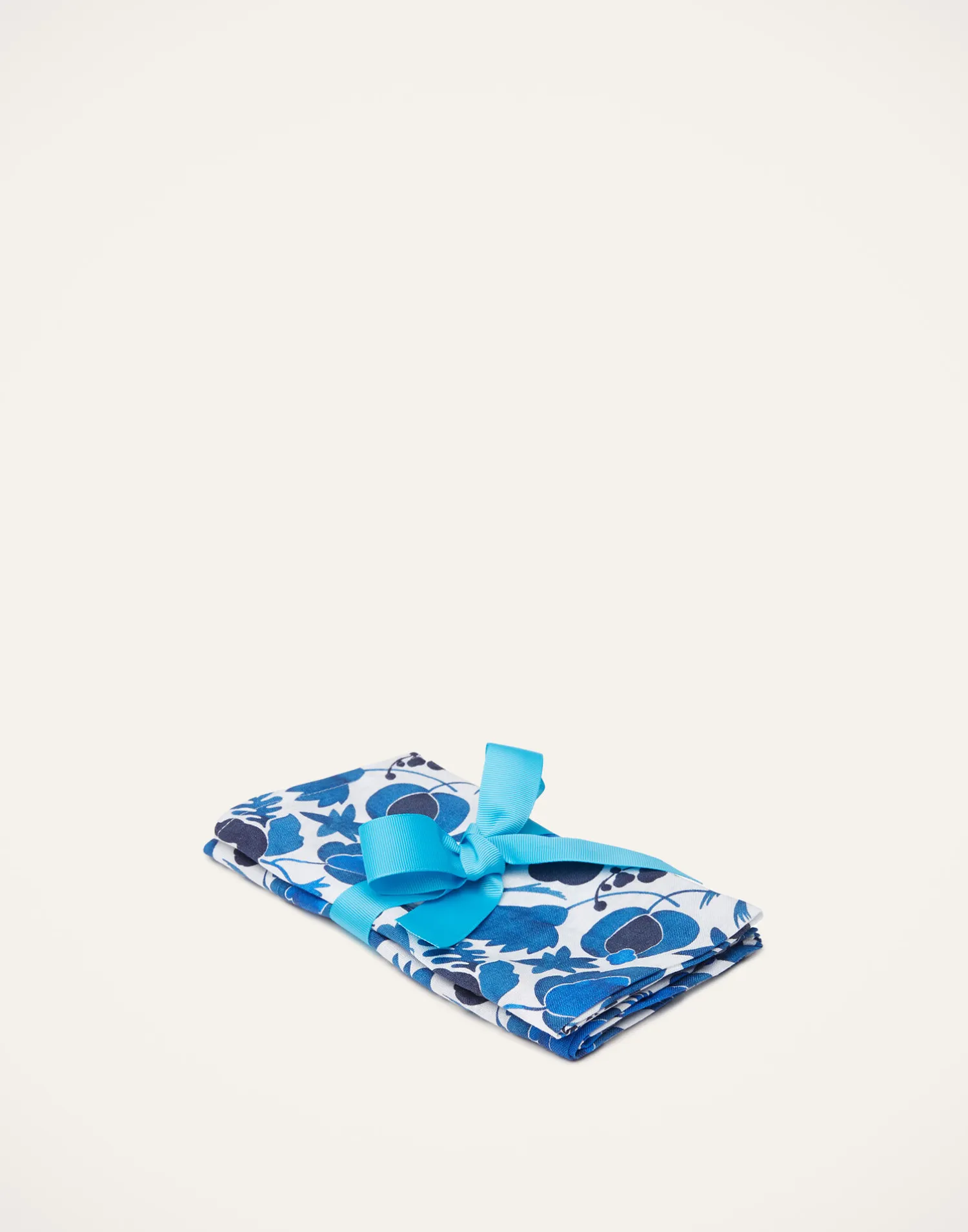 La DoubleJ Tovaglioli|Tessili<Large Napkins Set Of 2Wildbird Blu Small in Linen