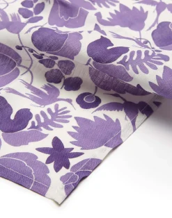 La DoubleJ Tovaglioli|Tessili<Large Napkins Set Of 2Wildbird Viola Small in Linen