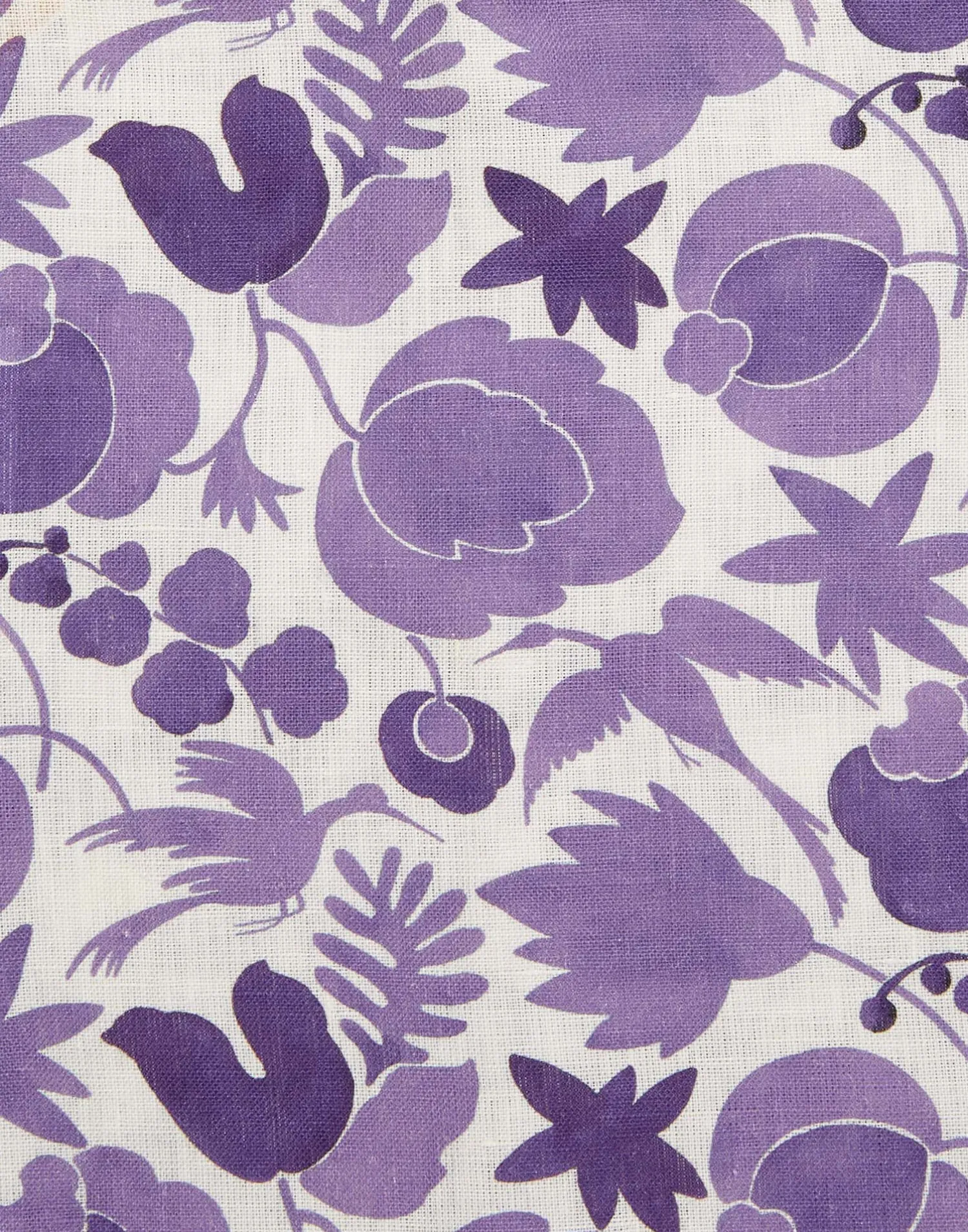 La DoubleJ Tovaglioli|Tessili<Large Napkins Set Of 2Wildbird Viola Small in Linen