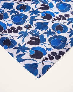 La DoubleJ Runner E Tovagliette|Tessili<Large RunnerWildbird Blu Small in Linen