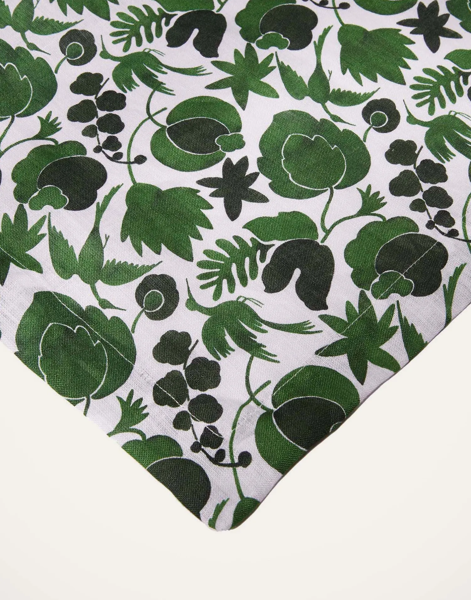 La DoubleJ Runner E Tovagliette|Tessili<Large RunnerWildbird Verde Small in Linen
