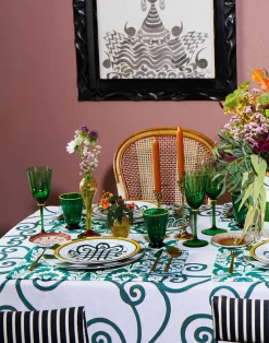 La DoubleJ Tovaglie|Tessili<Large TableclothCortile Lilac in Linen