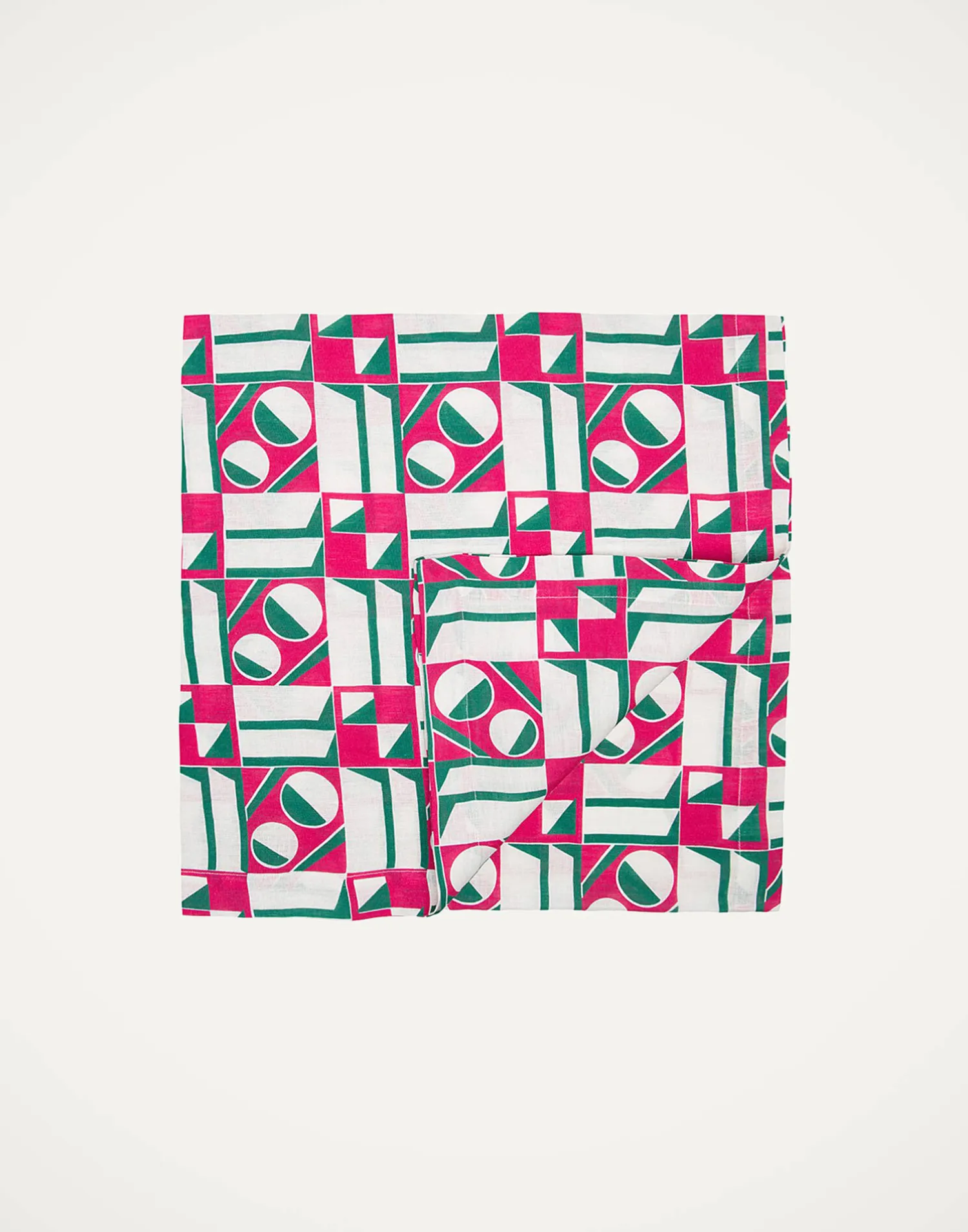 La DoubleJ Tovaglie|Tessili<Large TableclothGeometrico Rosa in Linen