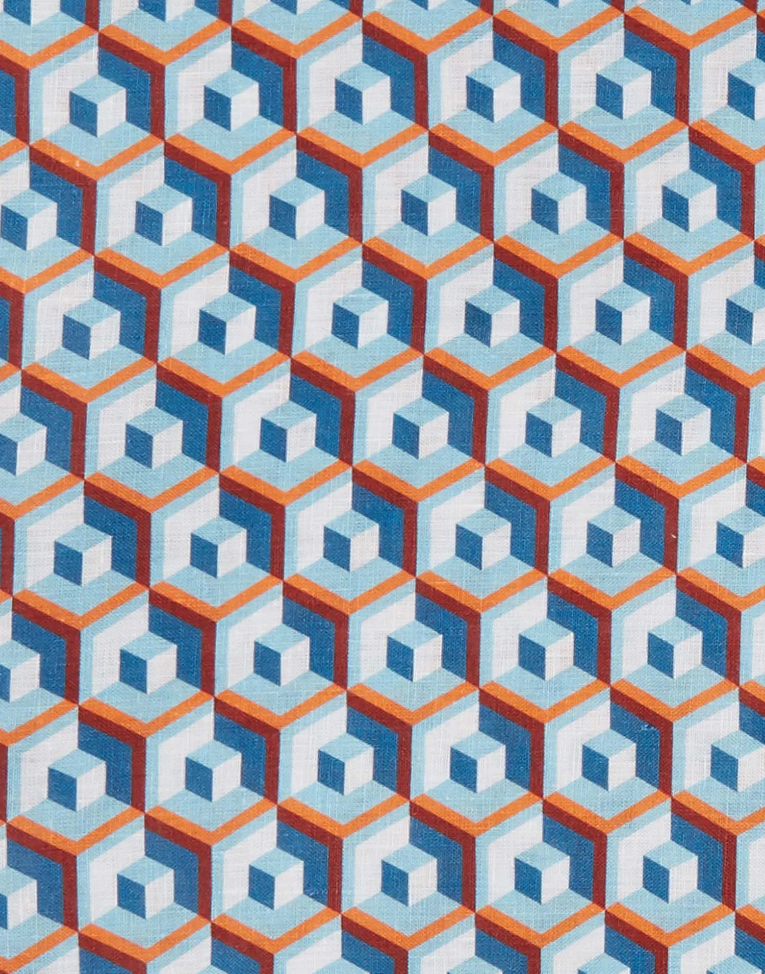 La DoubleJ Tovaglie|Tessili<Large Tablecloth (180x350)Cubi Blu in Linen