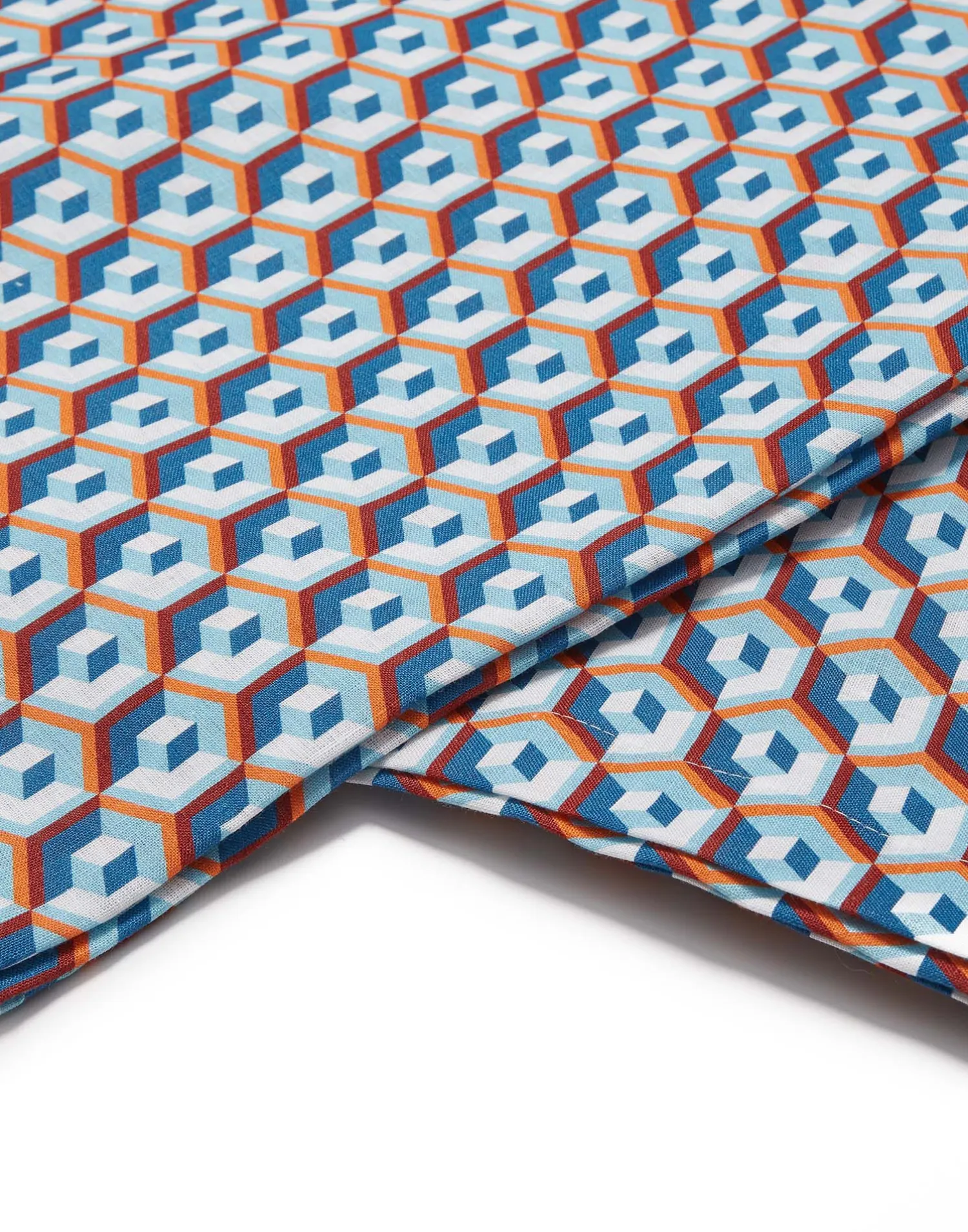 La DoubleJ Tovaglie|Tessili<Large Tablecloth (180x350)Cubi Blu in Linen