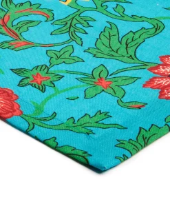 La DoubleJ Tovaglie|Tessili<Large Tablecloth (180x350)Dragon Flower Turchese in Linen
