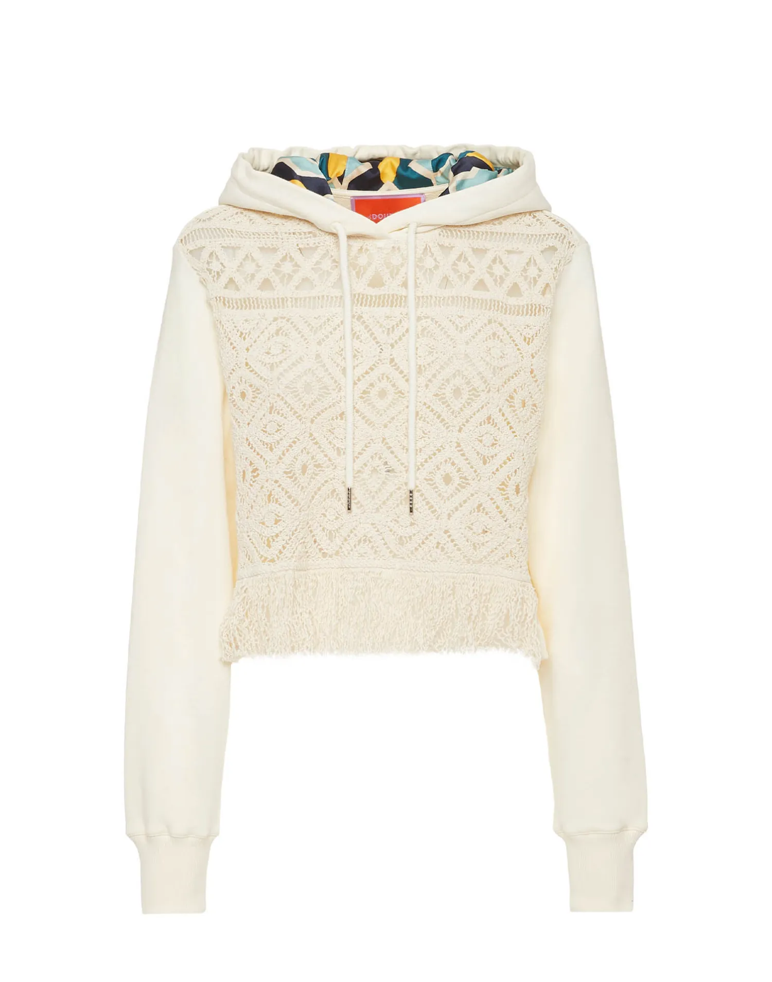 La DoubleJ Felpe E Magliette<La Scala HoodiePlaza Cream in Macramé