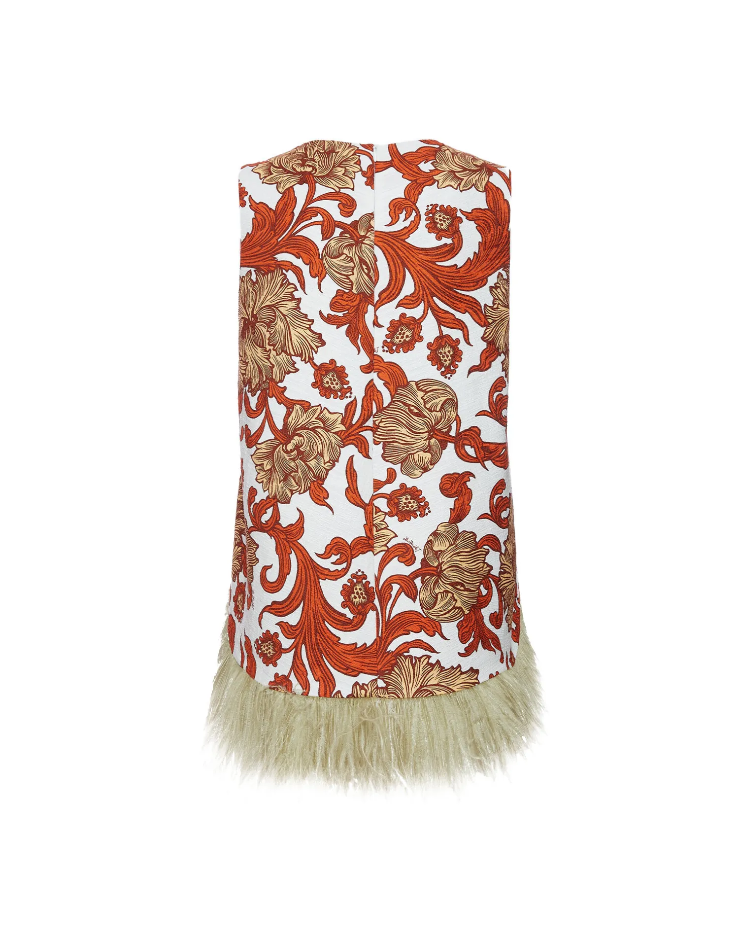 La DoubleJ Camicie E Top<La Scala TopReef White in Shot Cotton With Feathers
