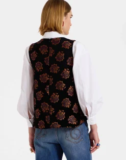 La DoubleJ Camicie E Top<La Scala TopRosette Black in Jacquard