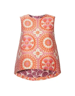 La DoubleJ Party Dressing<La Scala TopSun Orange in Jacquard