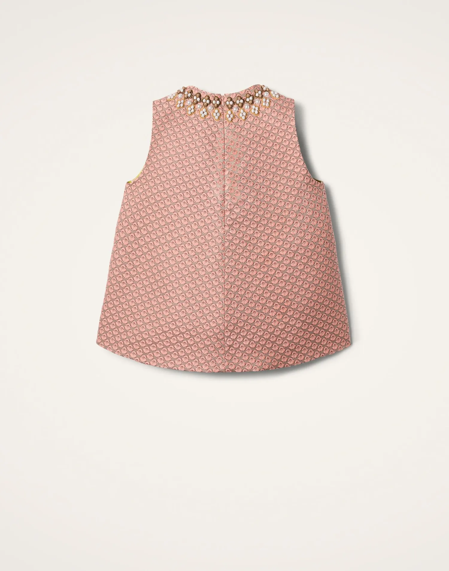 La DoubleJ Party Dressing<La Scala TopTulip Pale Pink in Jacquard Embroidered