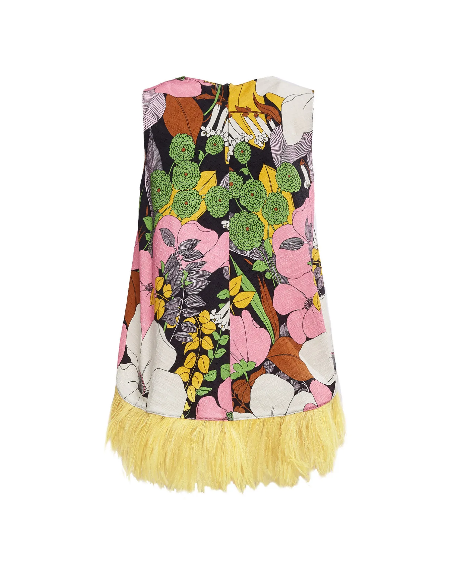 La DoubleJ Camicie E Top<La Scala Top (With Feathers)Big Flower in Shot Cotton