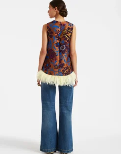 La DoubleJ Camicie E Top<La Scala Top (With Feathers)Jacquard Selva in Jacquard