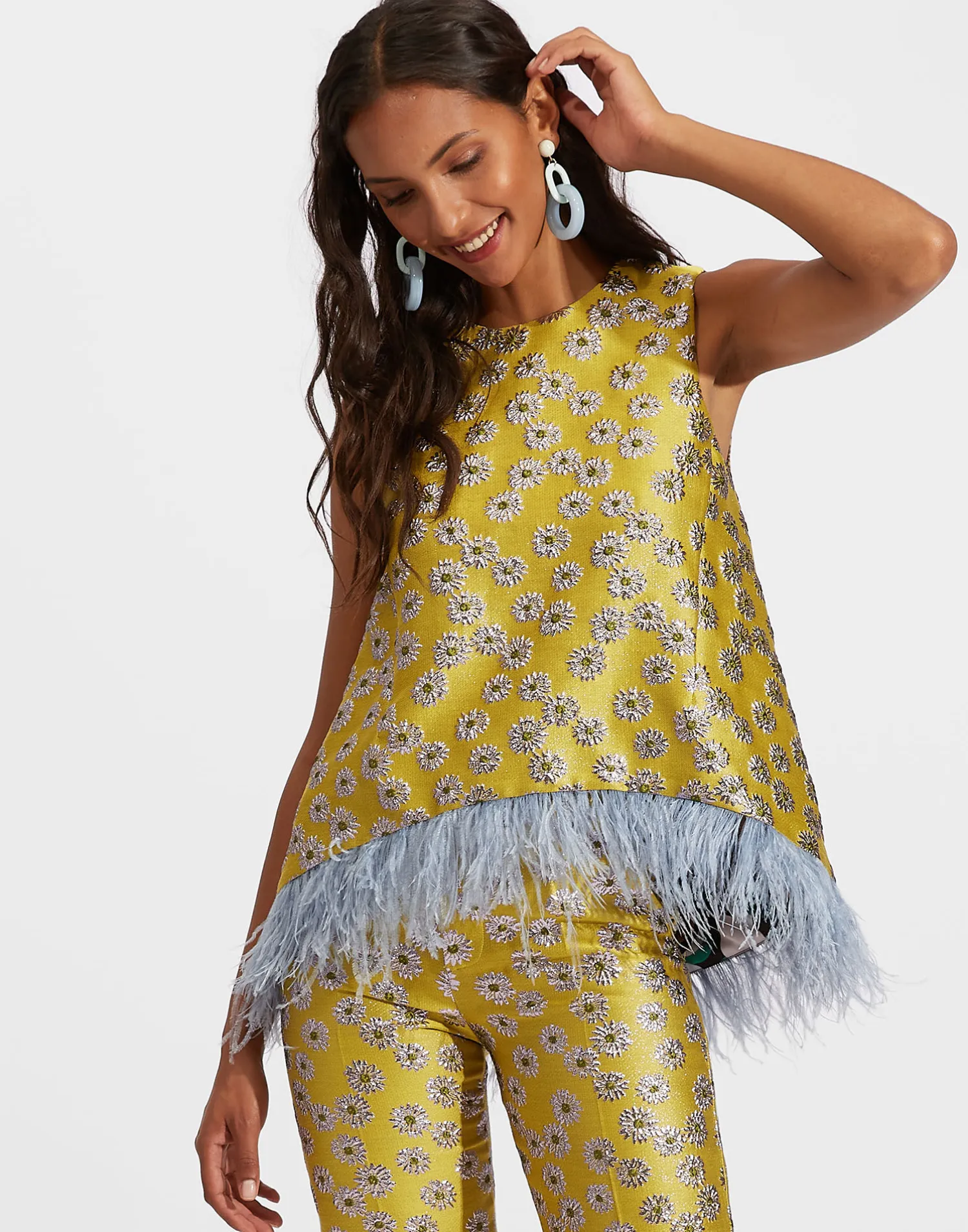 La DoubleJ Camicie E Top<La Scala Top (With Feathers)Margarita in Jacquard