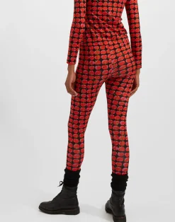 La DoubleJ Loungewear<LeggingsBlack Cherries in New Skinny Jersey