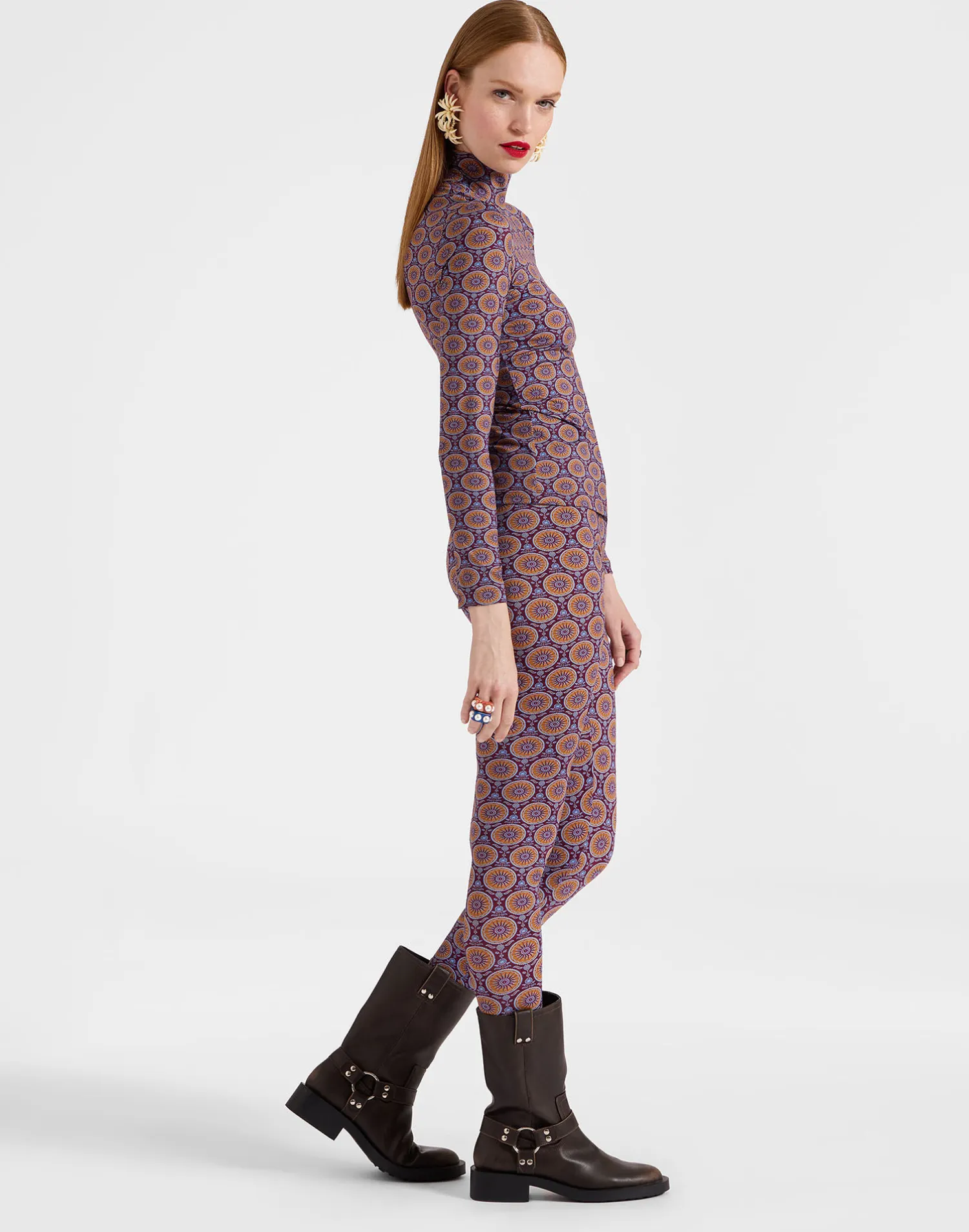La DoubleJ Loungewear<LeggingsSovereign Mini Purple in Skinny Jersey
