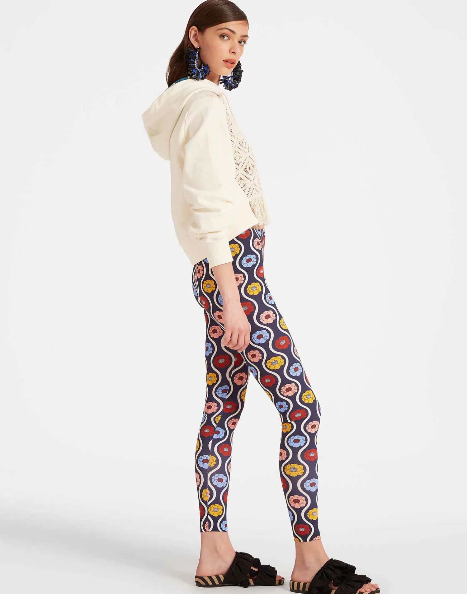 La DoubleJ Loungewear<LeggingsWhitsun Mini Blue in Skinny Jersey