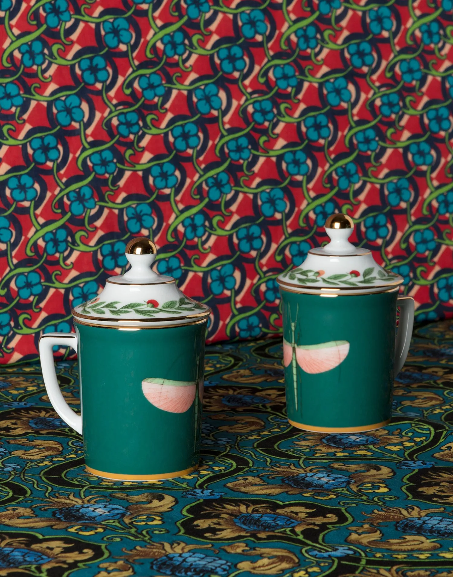 La DoubleJ Set Da Te E Caffe|Tavola<Lidded MugLibellula