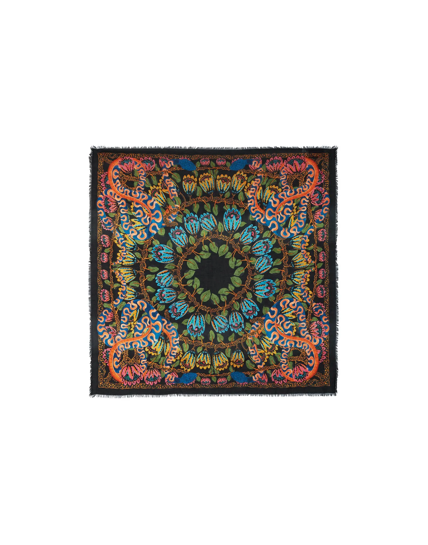 La DoubleJ Foulard E Sciarpe|Accessories<Light ScarfEve Black in Wool Modal