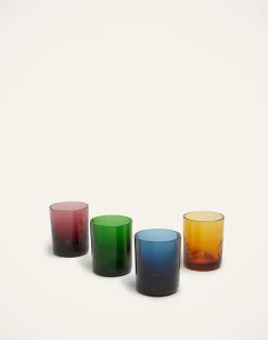 La DoubleJ Bicchieri|Vetro<Liquor Glass Set of 4Misty Rainbow Mix in Glass