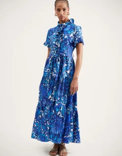La DoubleJ Vestiti<Long And Sassy DressAnemone in Twill Silk