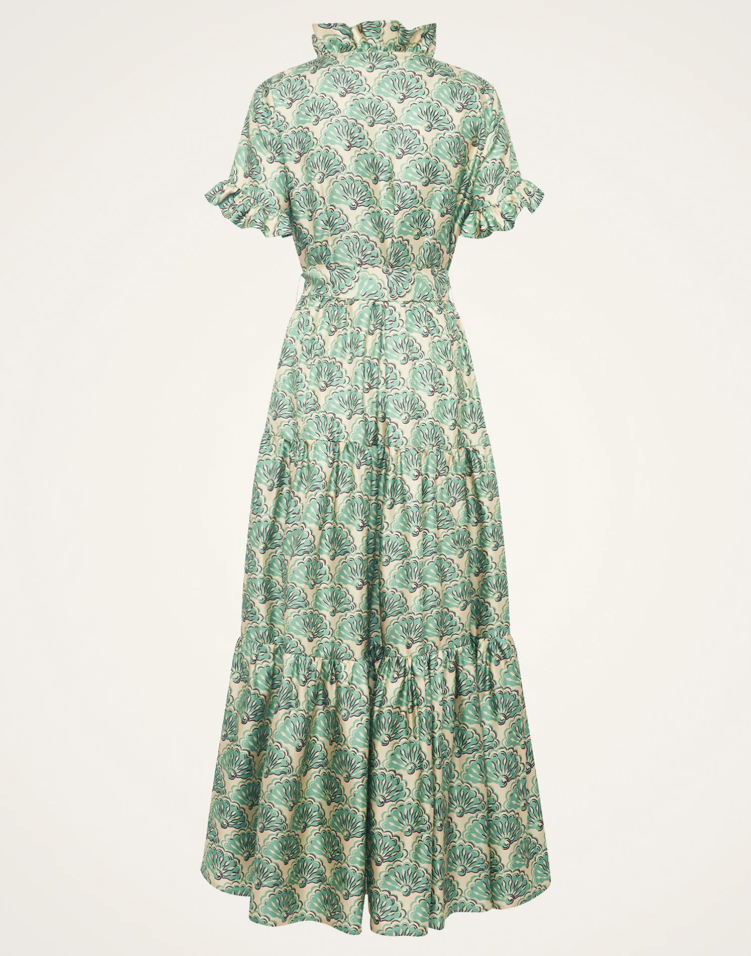 La DoubleJ Vestiti<Long And Sassy DressFans Mint in Silk Twill