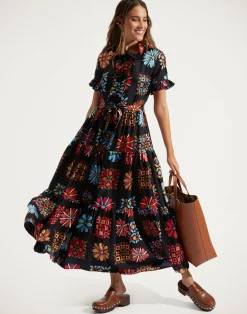 La DoubleJ Vestiti<Long And Sassy DressVetrata Grande in Silk Twill