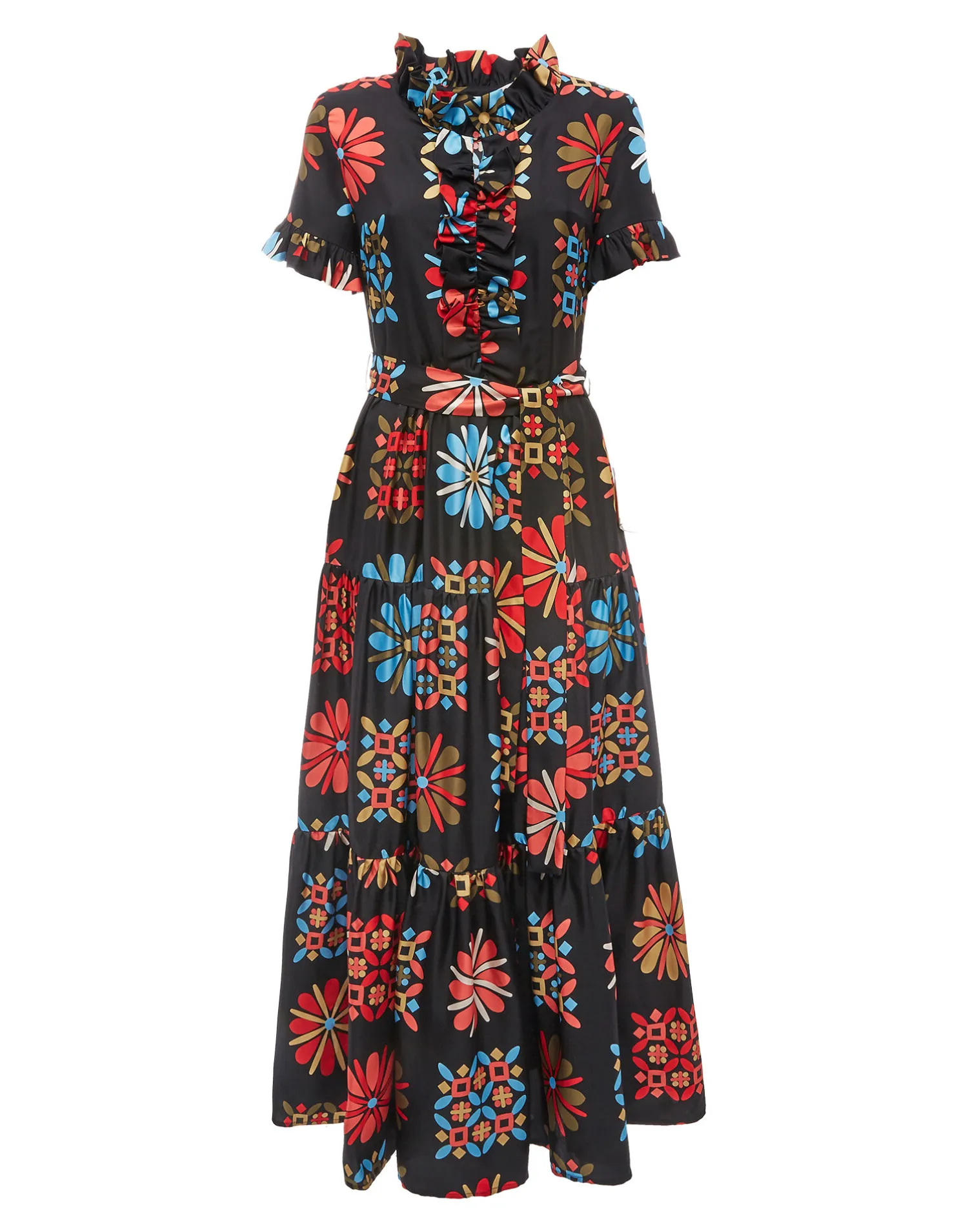 La DoubleJ Vestiti<Long And Sassy DressVetrata Grande in Silk Twill
