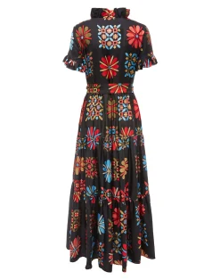 La DoubleJ Vestiti<Long And Sassy DressVetrata Grande in Silk Twill
