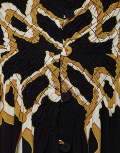 La DoubleJ Vestiti<Long Camerino DressTackle Black in Crepe De Chine Silk