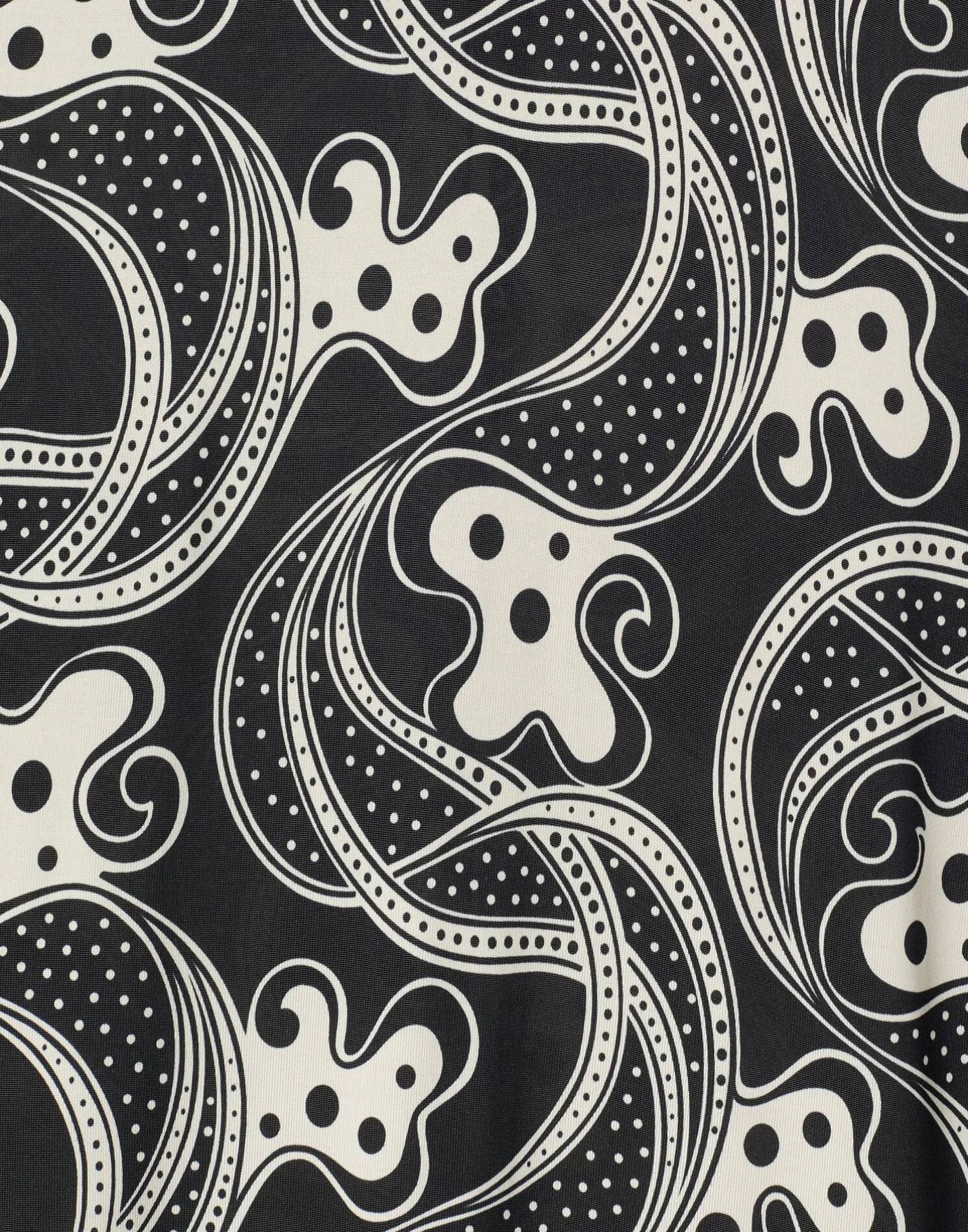 La DoubleJ Party Dressing<Long Sleeve Swing DressAperol Black & White in Flowy Jersey