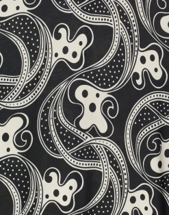 La DoubleJ Vestiti<Long Sleeve Swing DressAperol Black & White in Flowy Jersey